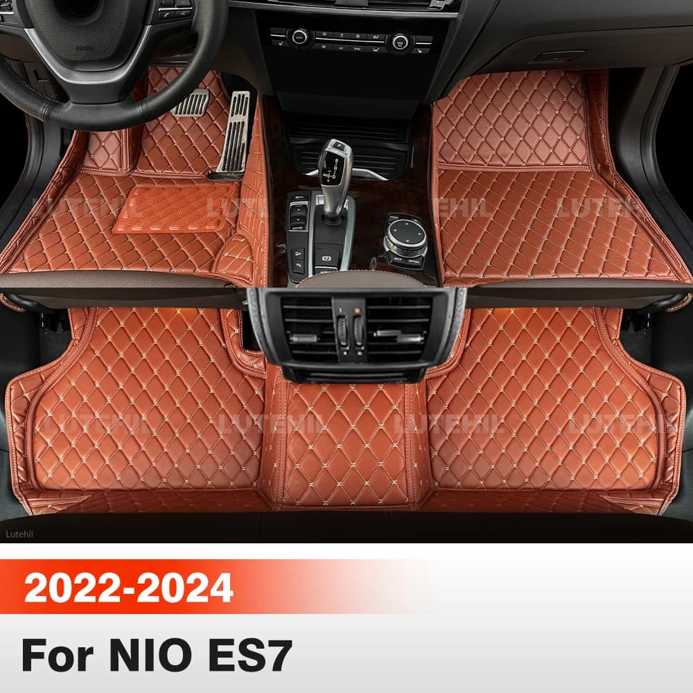 Car Mats for NIO ES7 (5 Posts) 2022 2023 2024, Moquette Cover for All Seasons, Internal Protection, Accessories