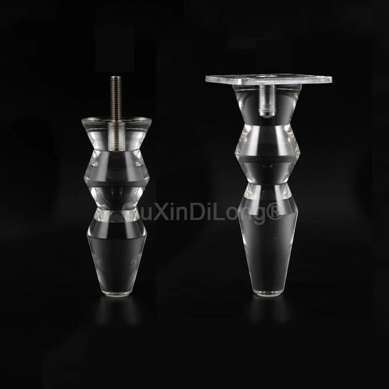 High-end 4 pezzi gambe per mobili in acrilico solido pesante piedini per mobili tavolo sedia divano letto supporto TV gambe di supporto per mobili parti di riparazione