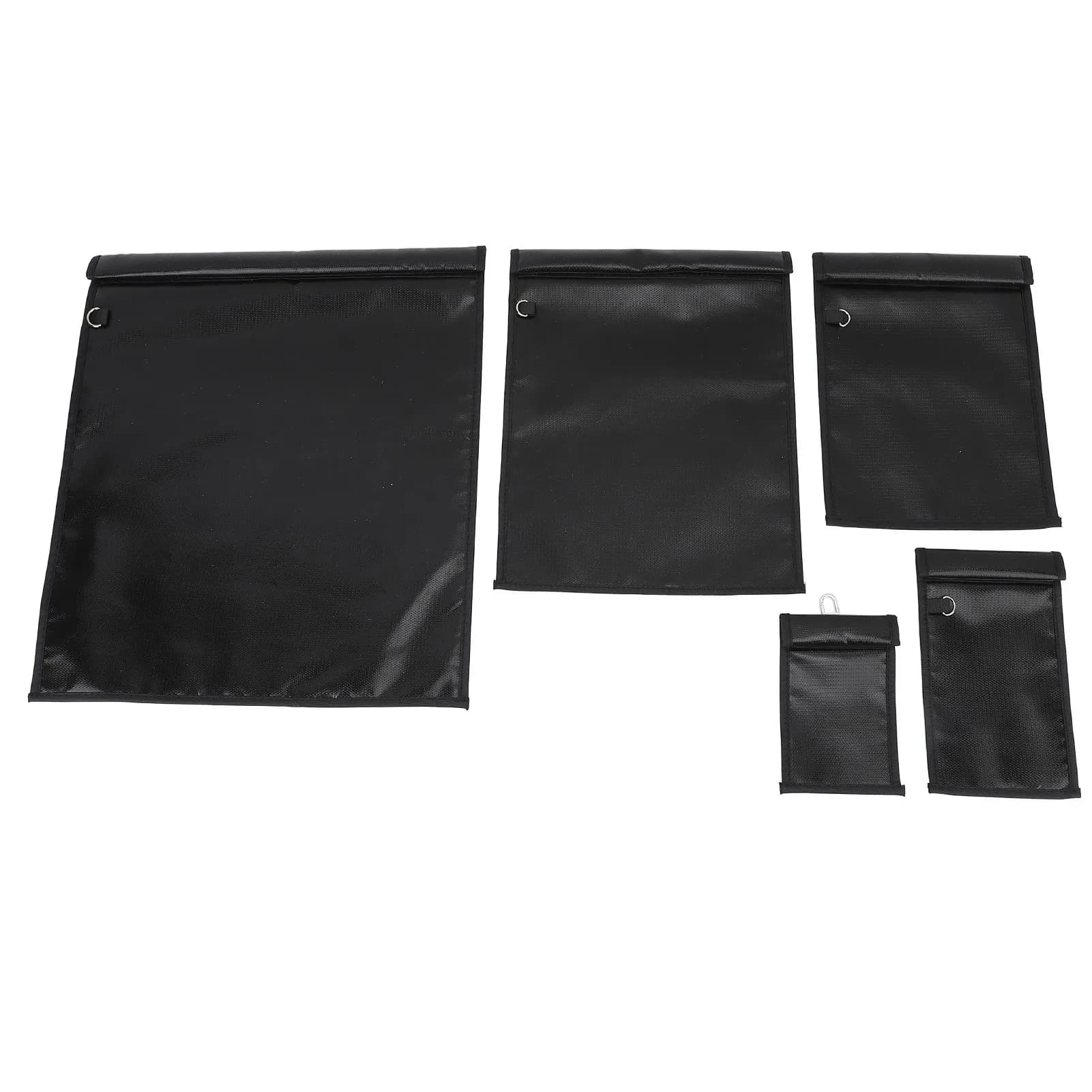 5pcs Faraday Bags Fireproof Waterproof Signal Blocking Large Prevent Tracking Bag for Laptop Tablet Phone Car Key