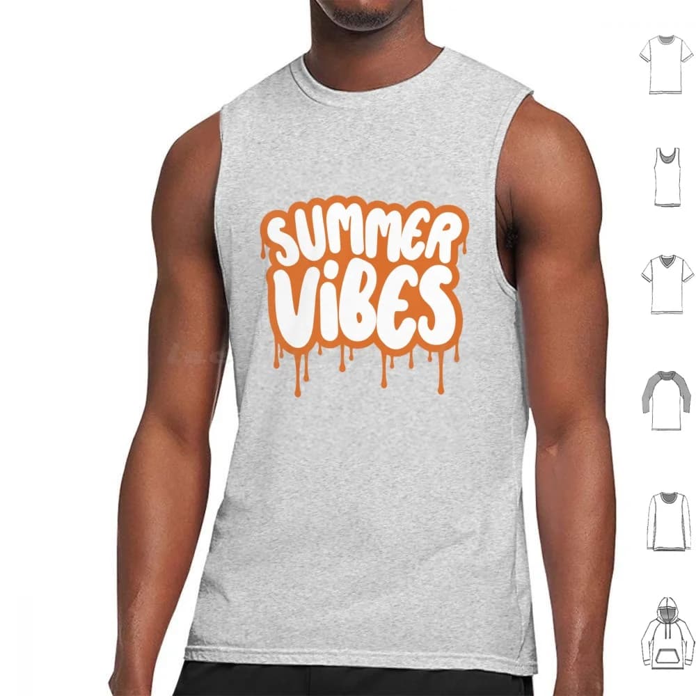 Canotte estive che fondono vibrazioni Gilet senza maniche Vacanze estive Pausa primaverile calda Occhiali da sole Divertimento divertente Surf Pop Cultura pop