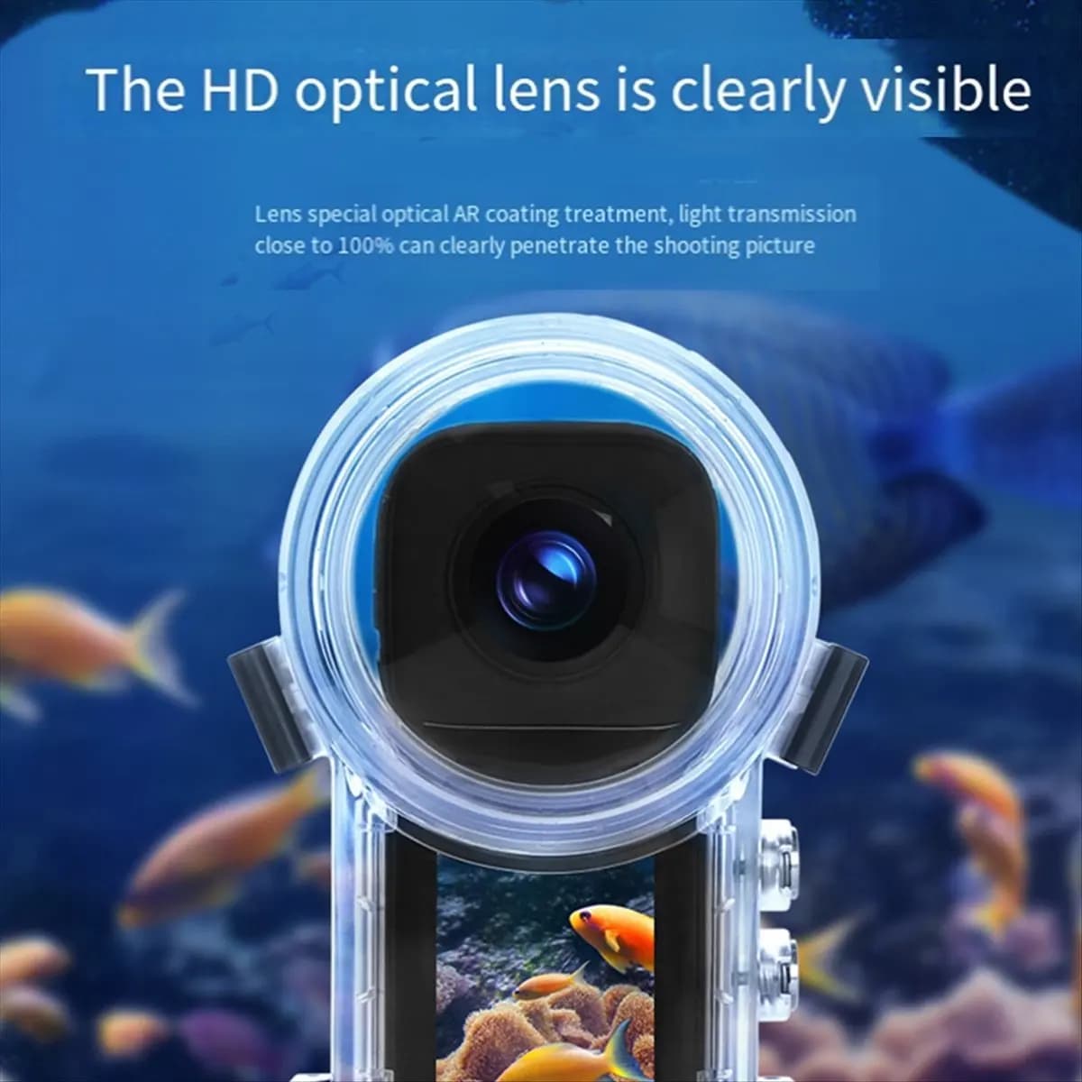 Custodia Impermeabile per Action Camera Sportiva Insta360X4, Custodia Subacquea Full Stealth 360 Gradi, Custodia Protettiva Impermeabile fino a 50m