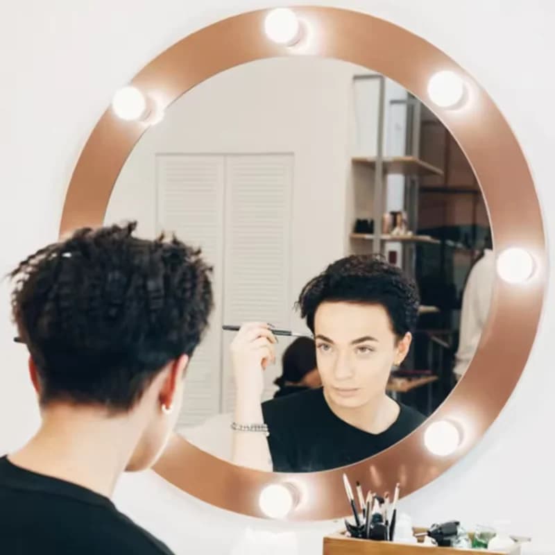Color Changing LED Mirror Lights Detachable Bulbs USB Supply Hollywood Cosmetic Dressing Table Makeup Lamp