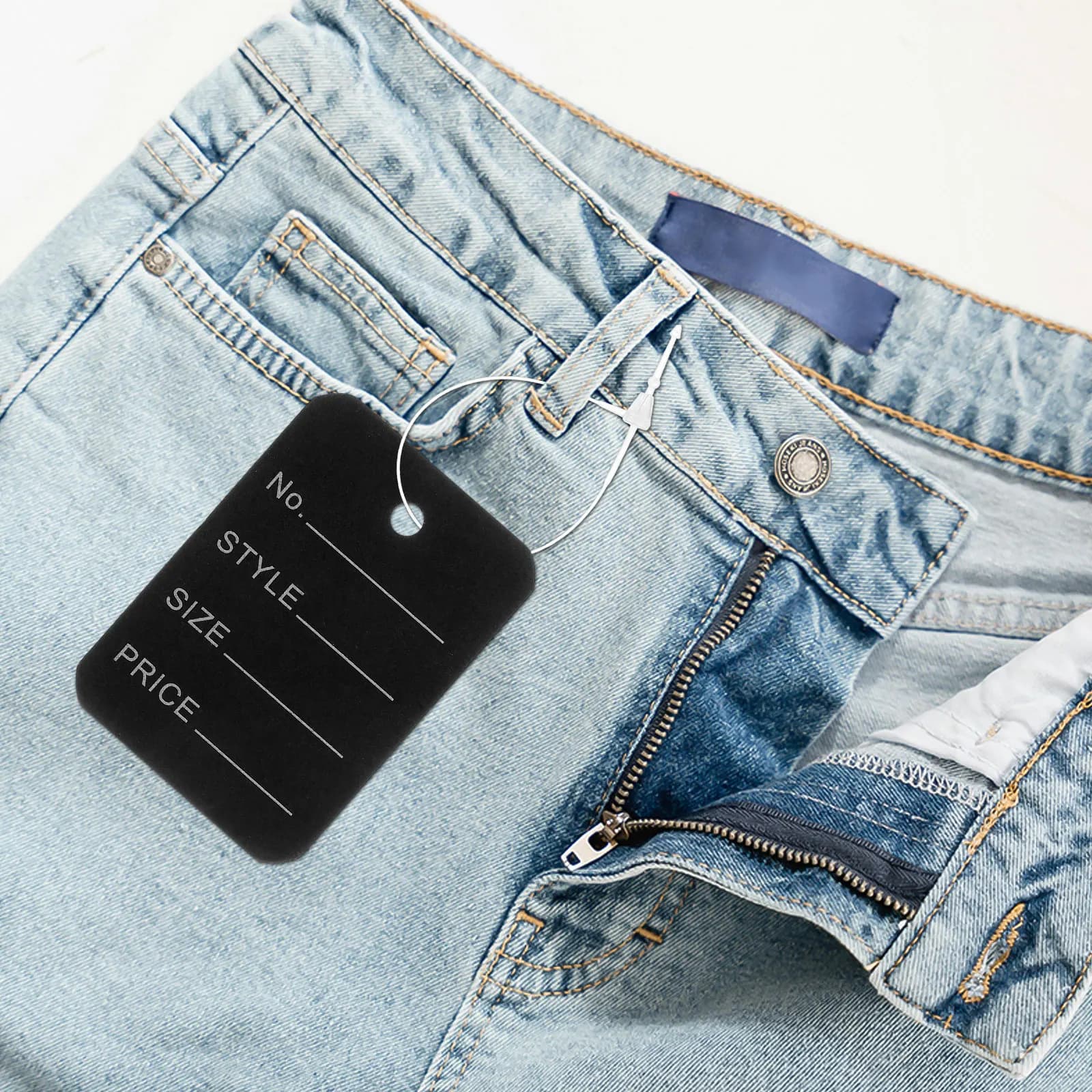 1000 Pezzi Fermagli Regolabili in PP per Etichette, Fascette di Sicurezza per Abbigliamento, Scarpe, Borse, Cavi, per Casa e Negozio