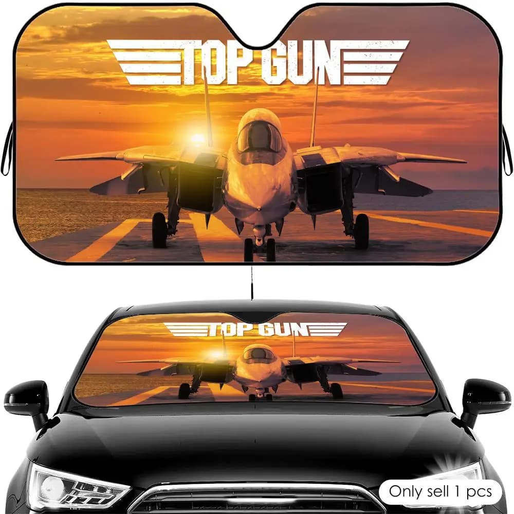 Parasole pieghevole universale per parabrezza auto Movie T-Top Gun, protezione UV, isolamento termico, copertura pieghevole
