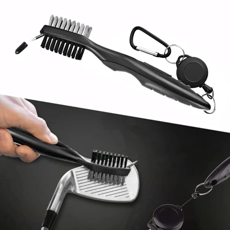 1-4Pcs Golf Groove Cleaning Brush Golf Club Brush 2 Sided Golf Putter Wedge Ball Groove Cleaner Kit Cleaning Golf Accessories