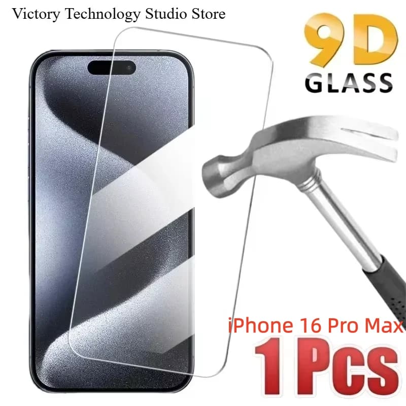 1 Pezzo Vetro Temperato HD per iPhone 16 Pro Max Protezione Schermo Completa Antiurto