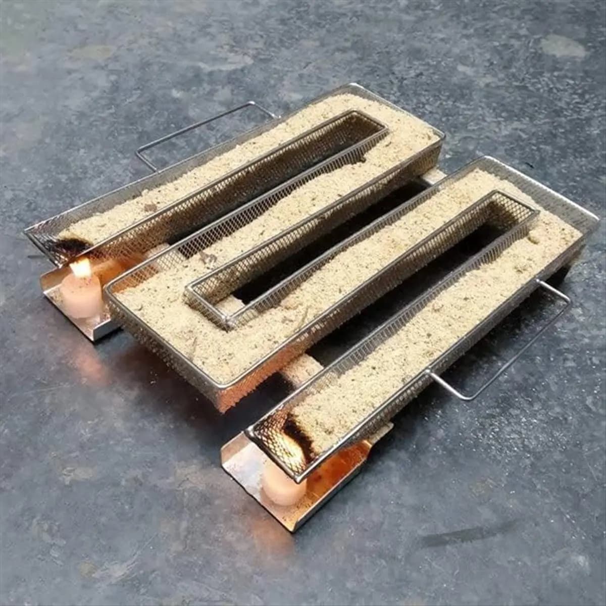 Scatola per vassoio per affumicatore a pellet per barbecue 8,9 x 6,9 pollici per formaggio, accessori per utensili da cucina per griglia per pesce