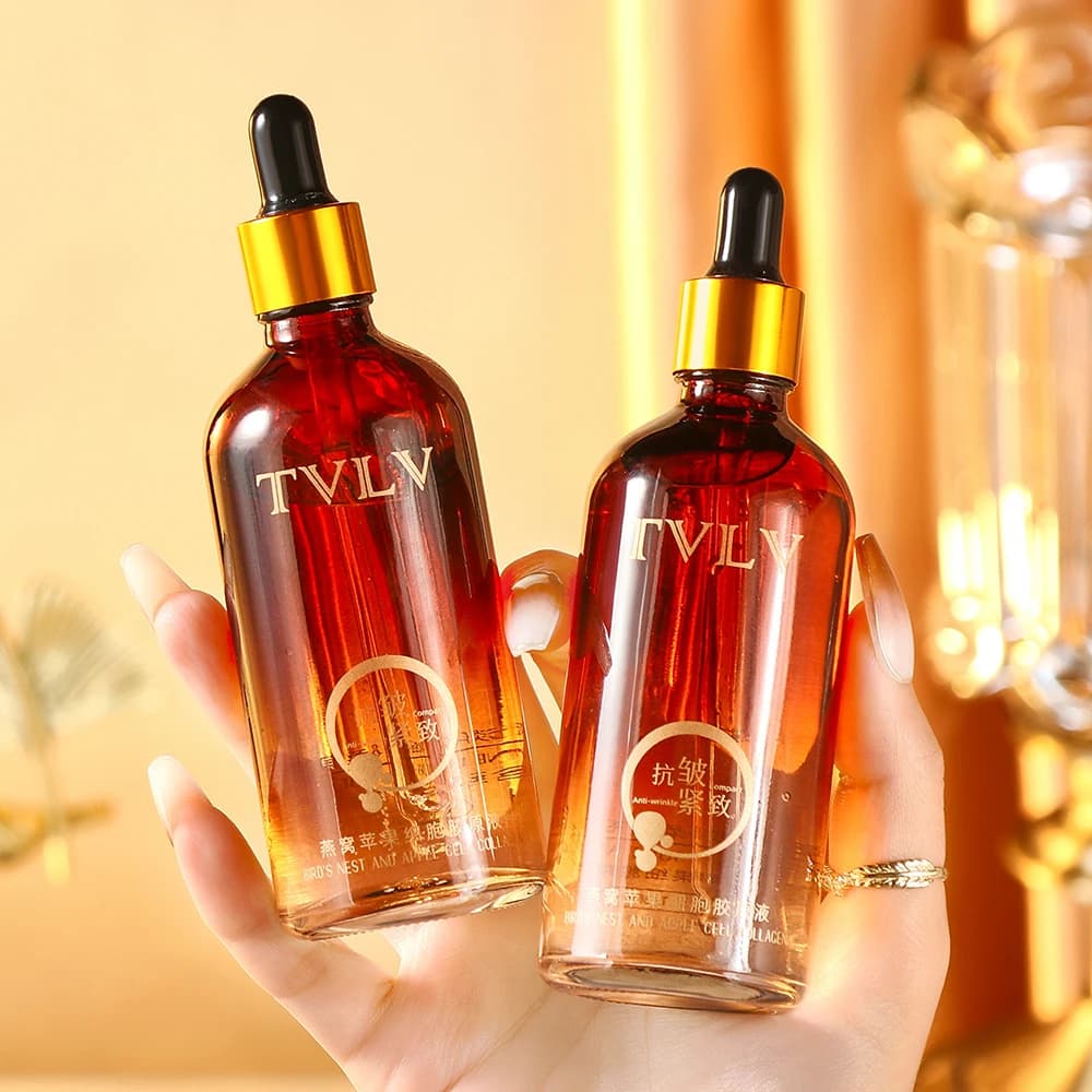 Bird's Nest for Apple Cell Collagen Essence Face Care Firming Lifting Facial Contour Moisturizing Brighten Facial Serum Skincare