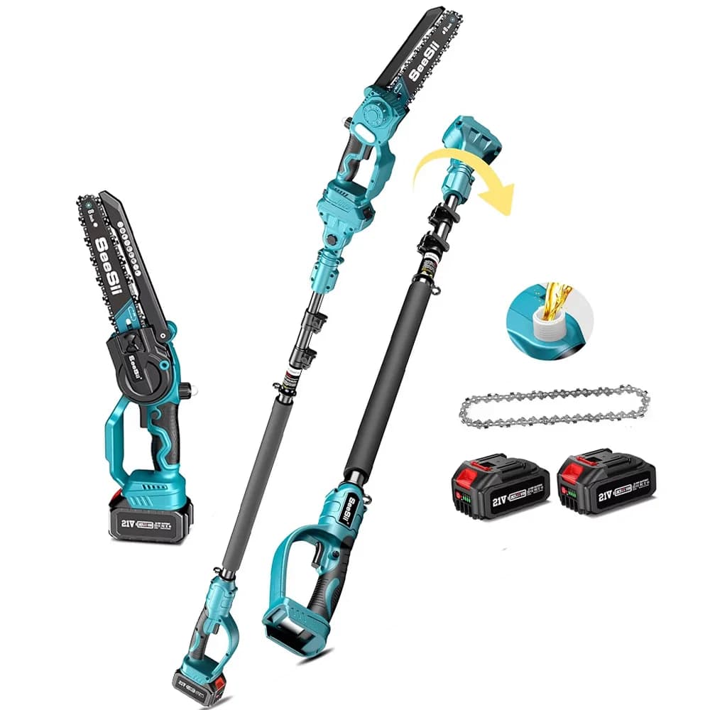 Electric chainsaw Seesii from 8'''' with extension pole from 3M High branch saw for cutting arts for trees