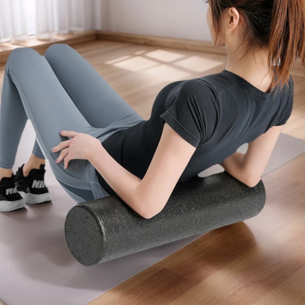 Rulli in Schiuma per Esercizi, Rullo Pilates in EPP Testurizzato, Rullo Muscolare per Sollievo dei Tessuti Profondi e Fitness