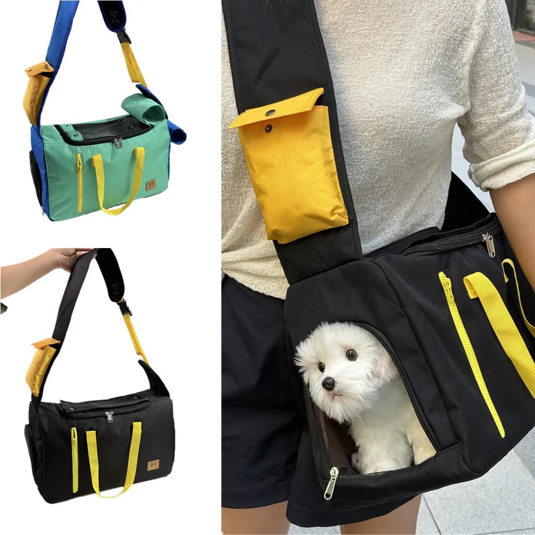 Pet Cat Dog Carrier Backpack Travel Tote Shoulder Bags Mesh breathable Waterproof Oxford cloth for pets Crossbody Shoulder Bag