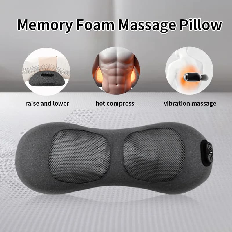 Cuscino Cervicale Riscaldante Rich Bag, Cuscino Speciale per il Collo con Arco Invertito in Memory Foam, Confortevole, Rimovibile e Lavabile