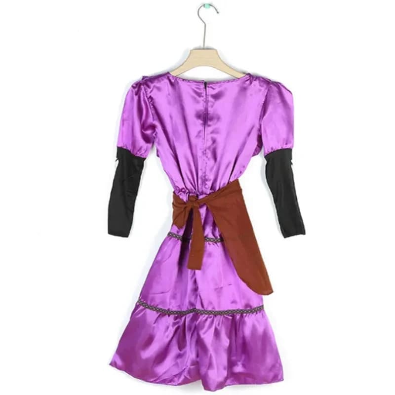 Costumi di Halloween per Cosplay ★ Costume da Scheletro per Bambine CoCo Mama Imelda, Abito da Sogno Musicale per Feste, Vestito Elegante per Bambini, Colore Viola ☆ Nuovo