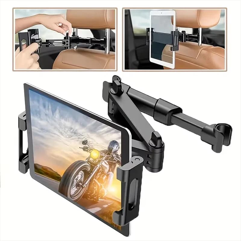 Telescopic support for rear cushion for car Support for phone Support for rotating tablet Support for rear seat for car Headrest Bracket Accessories for universal support