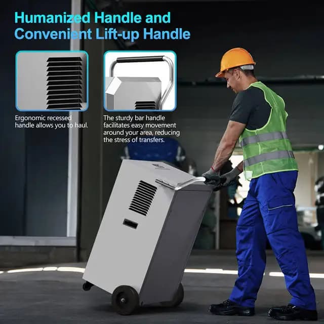 Deumidificatore Industriale Professionale TULX 150l/D per Lamiere Metalliche, 220V, con Grandi Ruote, per Uso Commerciale e Industriale