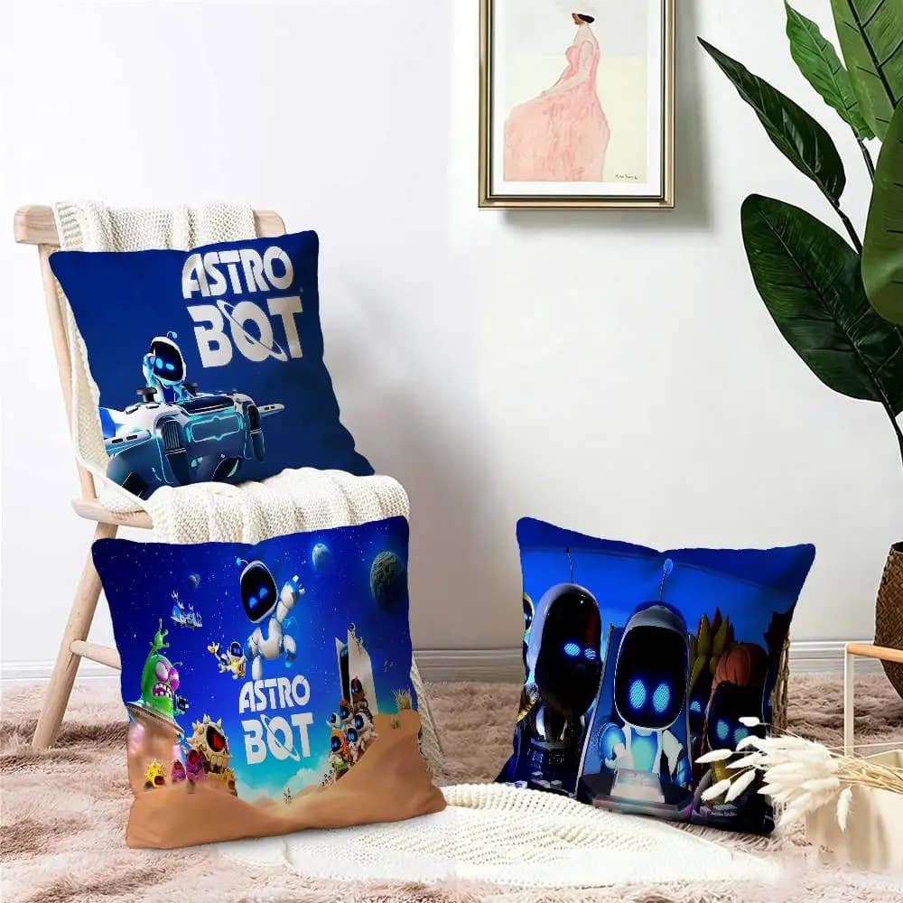 Cute A-AstroS Bot pillow cover sofa cushion cover home room decoration children gift