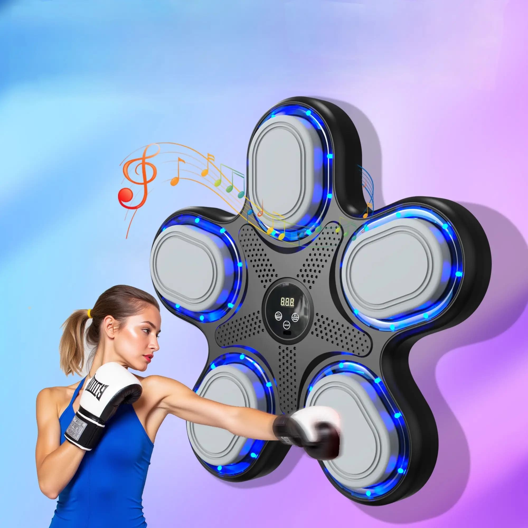 New Style Musical Boxing Machine with Smart Boxing Bag Customizable PU Material Musical Trainer for Kids