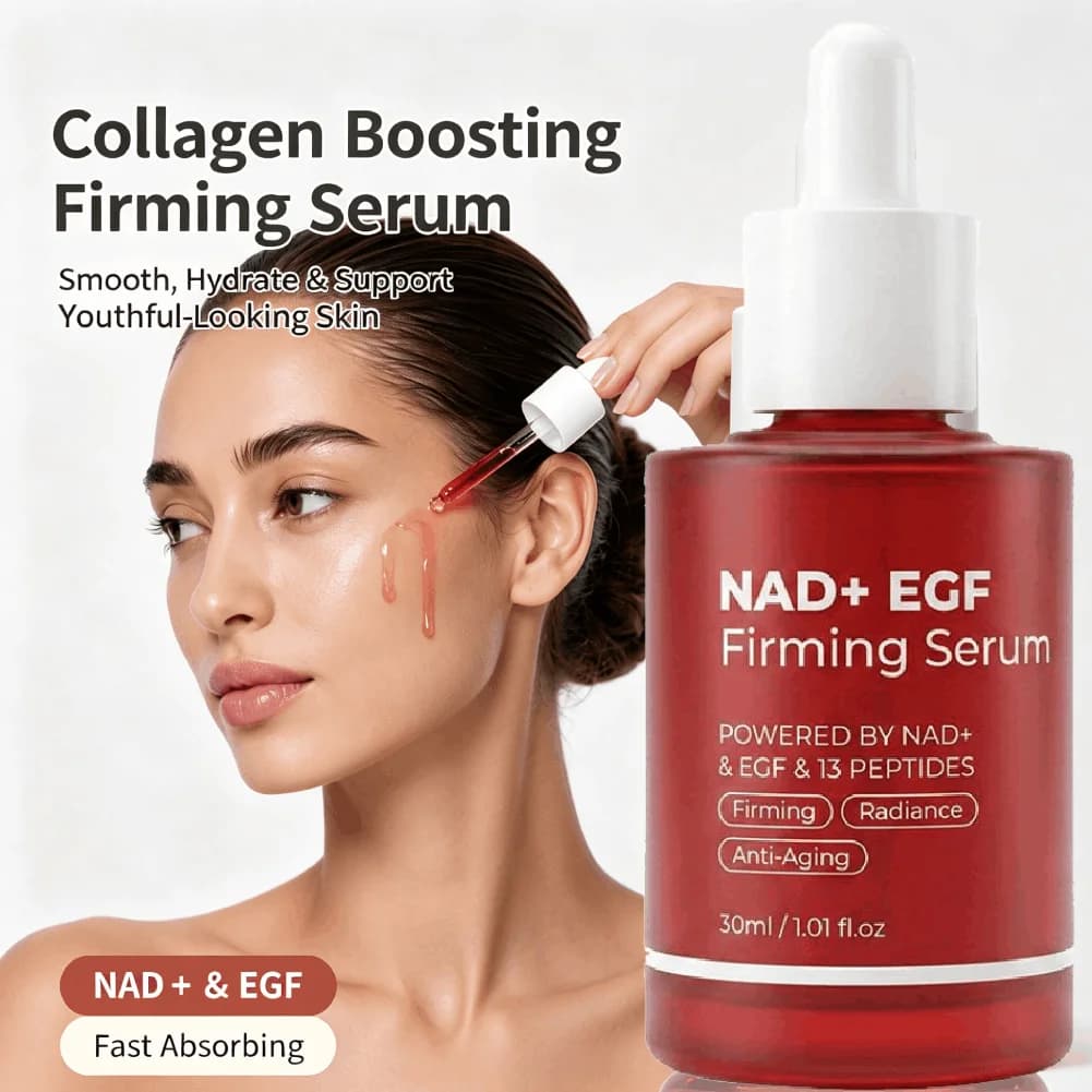 Nad+ Egf Peptide Firming Serum Anti Aging Collagen Booster Lifting Facial Serum Reduce Fine Lines Deep Hydrating Skin Care Serum
