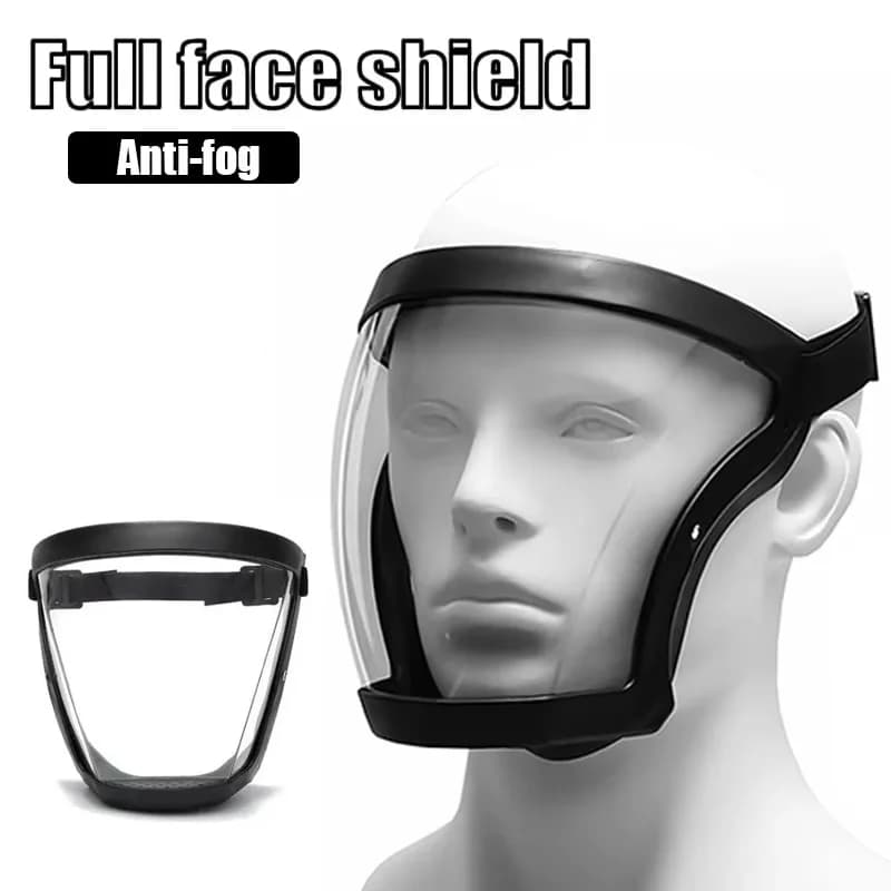 Maschera trasparente riutilizzabile antinebbia e antivento per esterni, per la protezione degli occhiali di sicurezza per saldatura elettrica, maschera antispruzzo con filtri