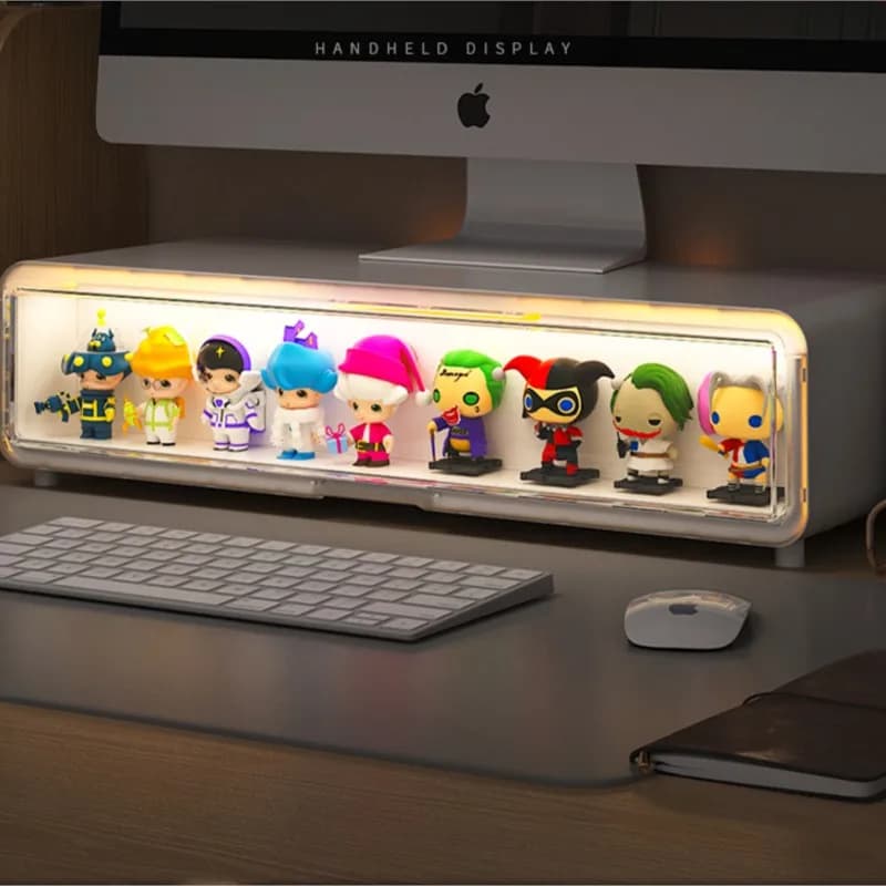 Computer Monitor Desktop Height Stand Neck Protection Figurine Display Box Workstation Artifact With Drawers Storage Rack ZG578