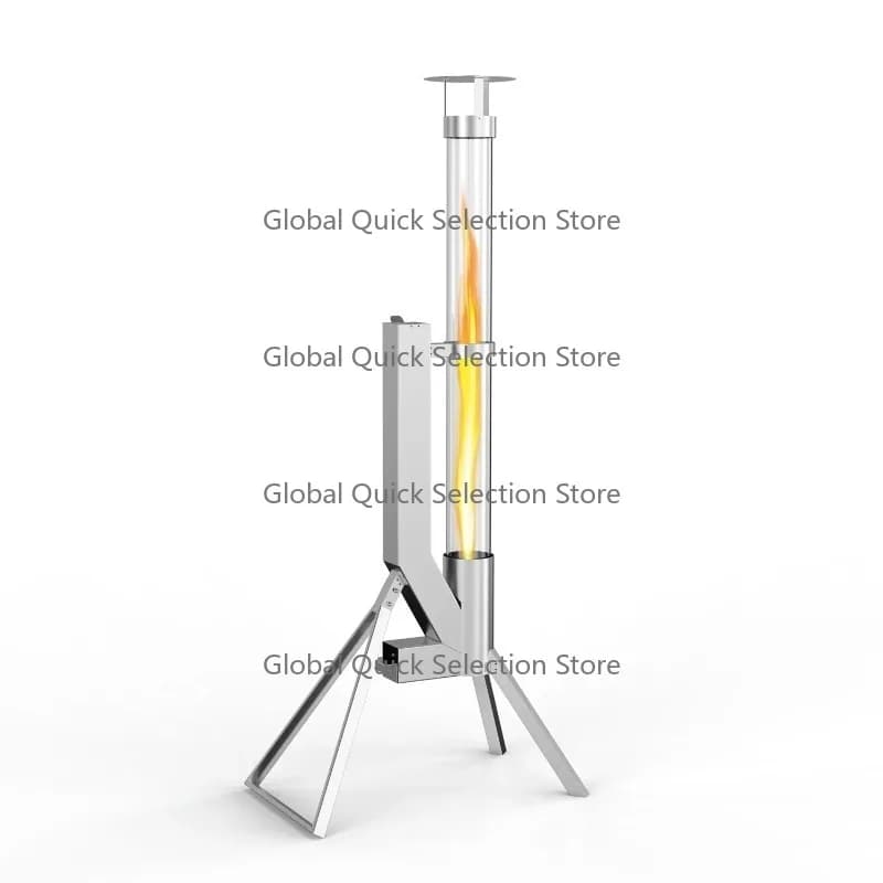 Outside outdoor camping pellet stove stainless steel pellet stove patio heater for garden courtyard