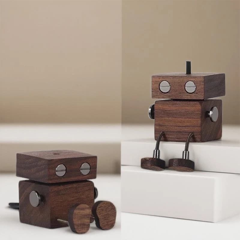 1 deodorant for self-shaped wooden robots – aesthetic accessories for car furniture, reusable aromatherapy diffuser, eliminates smells for car and home
