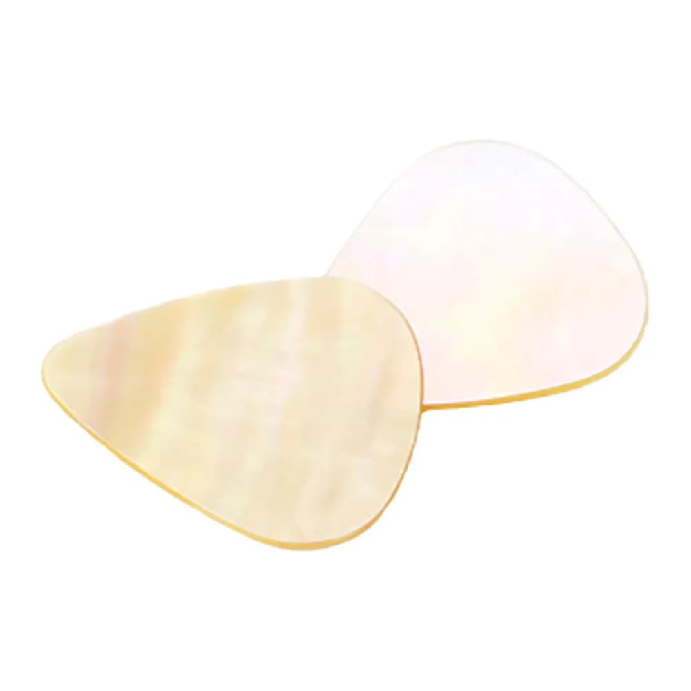 Guitar Finger Picks 2 Piece Stone Water Drop Shape Thick Heavy Duty Picks for Bass Acoustic Electric Ukulele