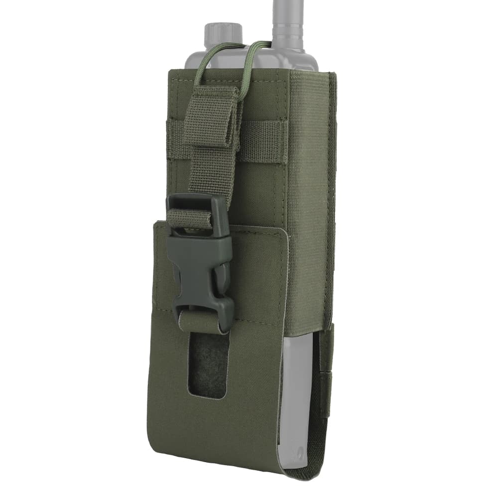 Tasca tattica Molle Radio da caccia leggera MPU5 PRC163 152 148 Borsa per walkie-talkie Custodia per interfono da combattimento Airsoft regolabile