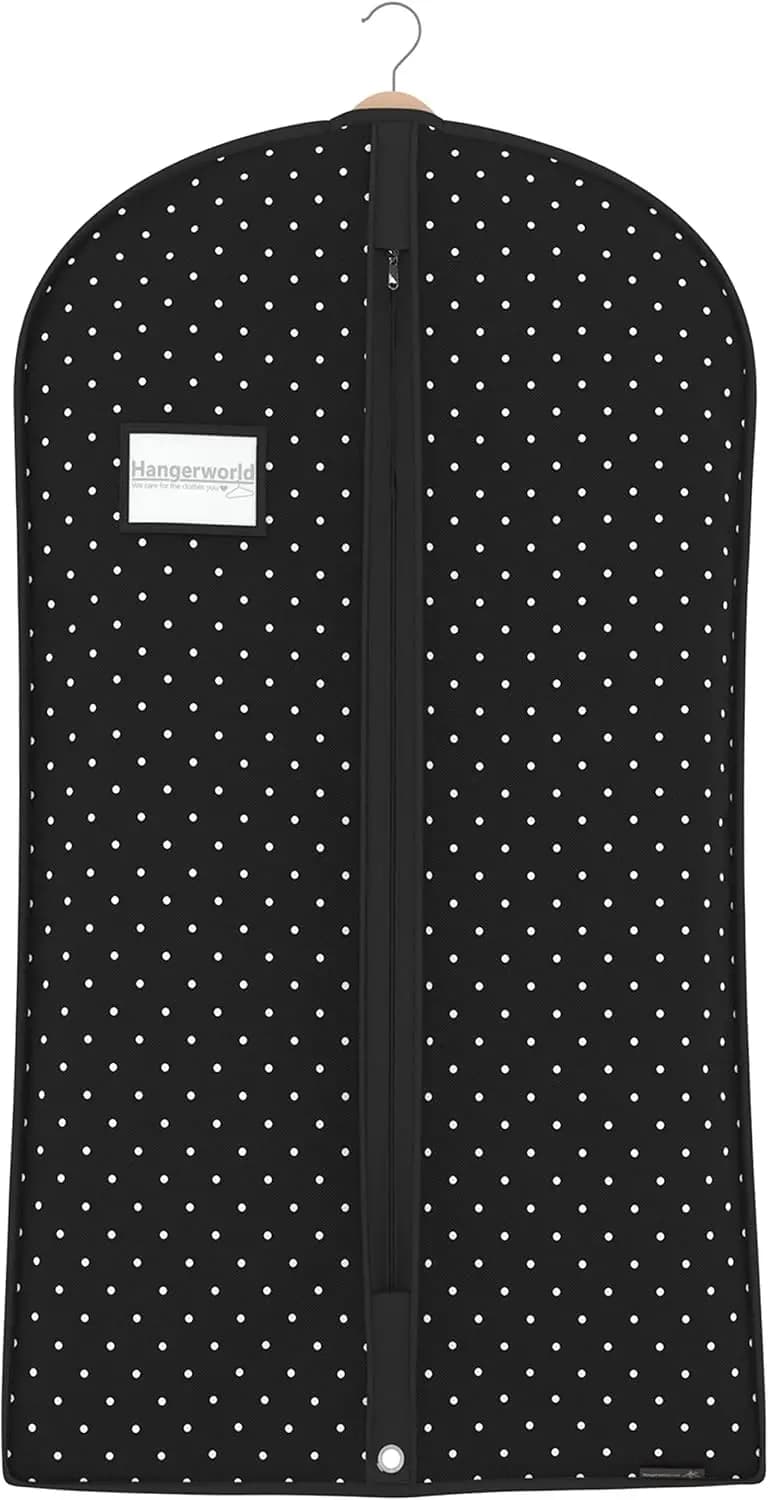Borsa Porta Abiti Traspirante da 40 Pollici per Completi e Vestiti - Protezione dalla Polvere, Organizer per Armadio con Tasca per Etichetta, Ideale per Viaggi