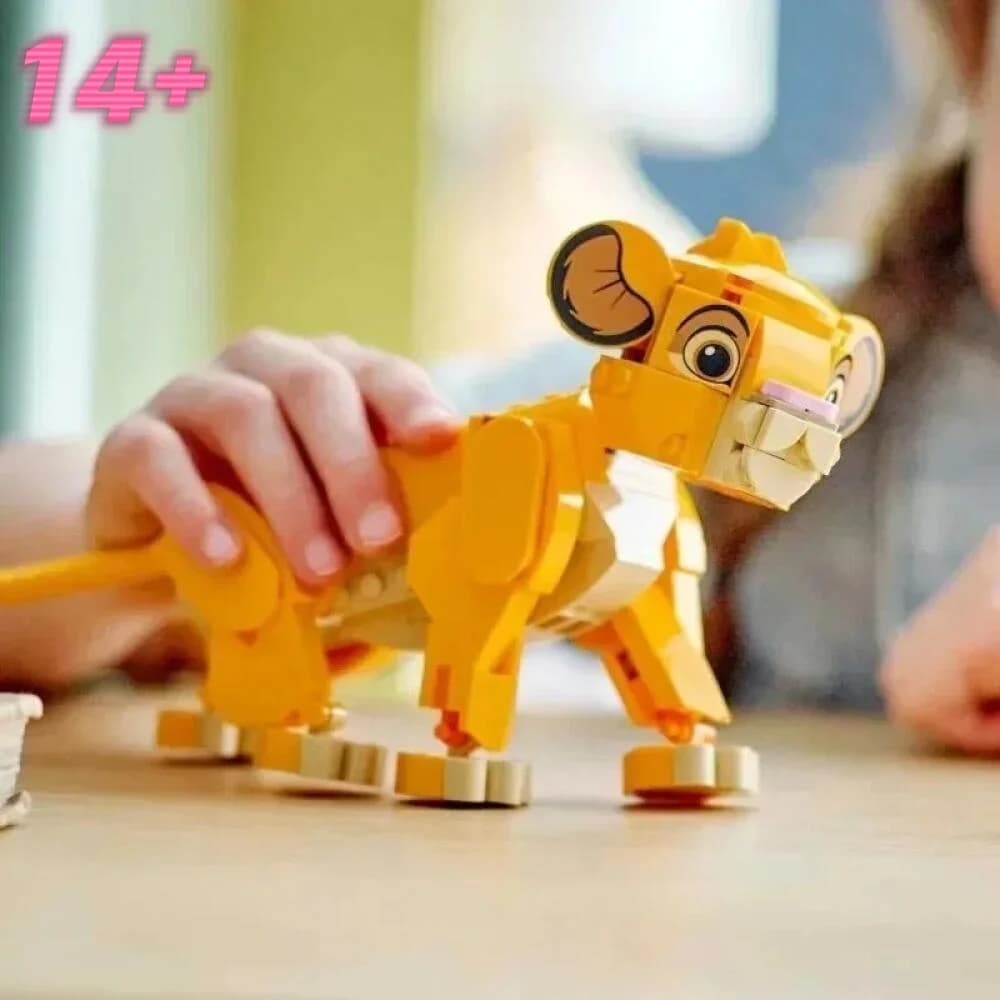 Popolare Modellino Mobile del Re Leone Simba, Puzzle di Blocchi da Costruzione 43243 per Bambini, Regalo per Halloween, Natale e Compleanni