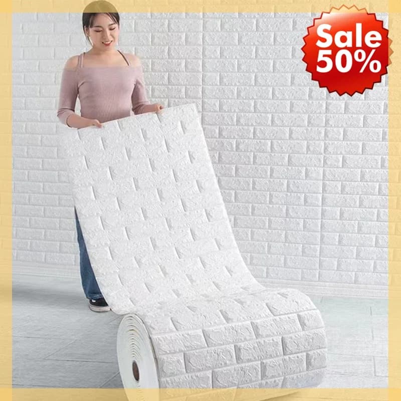 70 cm * 2 m 3D Foam Morbida Matt Card Parade Wall decal Roll FAI DA TE Self-adhesive Living Room Kitchen Bathroom Paper Decorative Parades