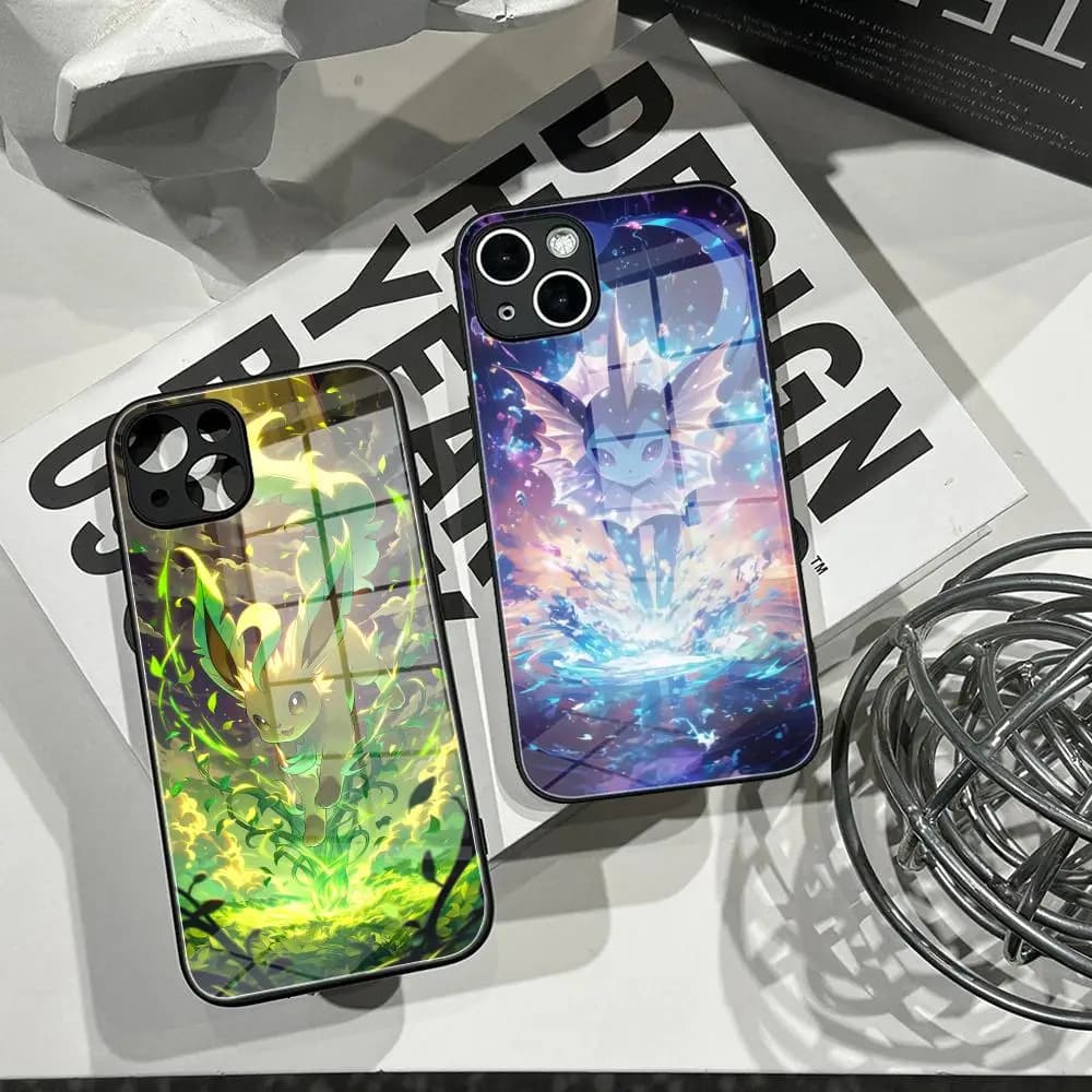 Cover P-Pokemons Phone Case Tempered Glass Shell FOR IPhone 16ProMAX 14 12 17Pro Air 15 16 Plus 13 Pro MAX Cover