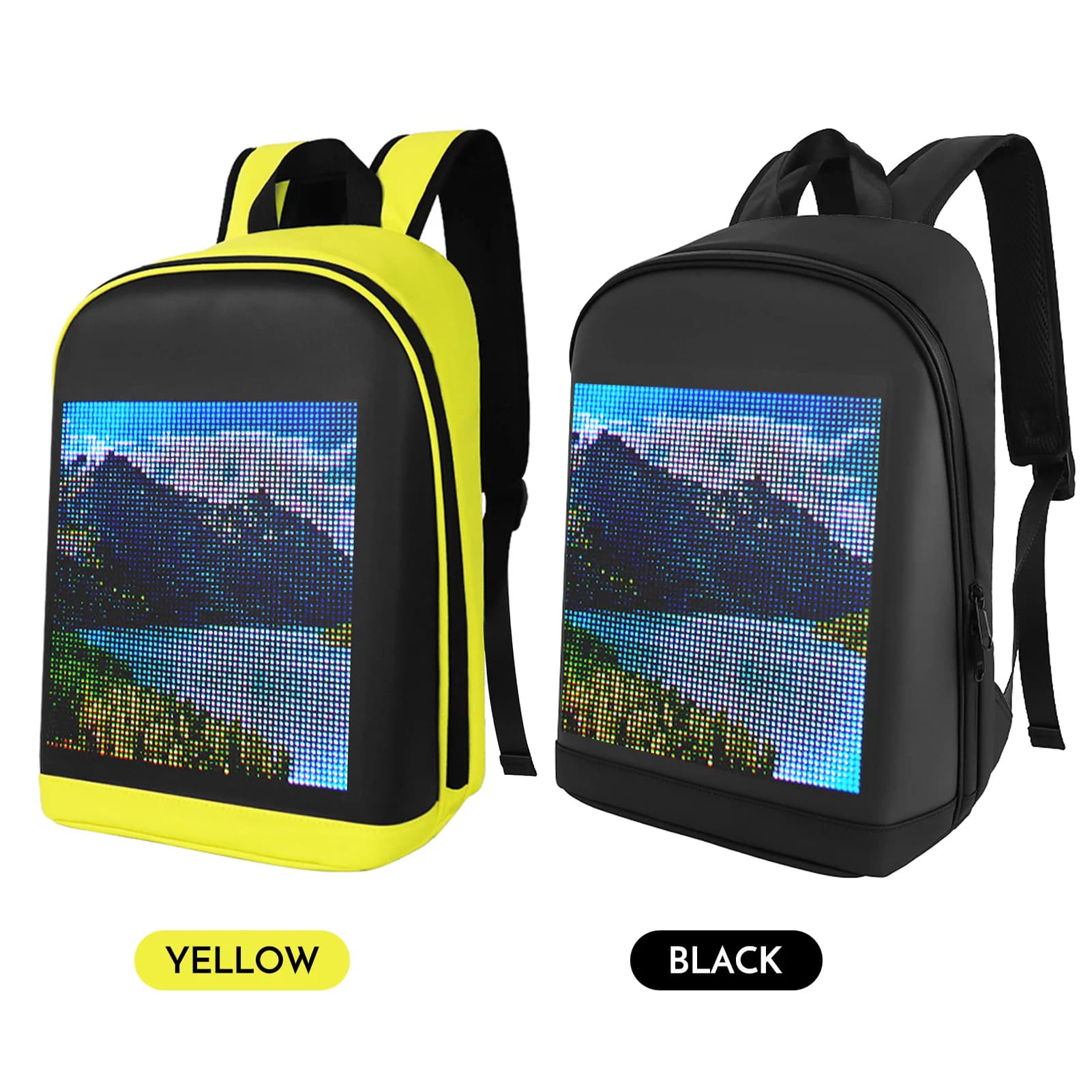 zaino pubblicitario Schermo a colori LED Zaino personalizzabile Borsa da viaggio Borsa da scuola per uomo Donna Zaino per studenti universitari
