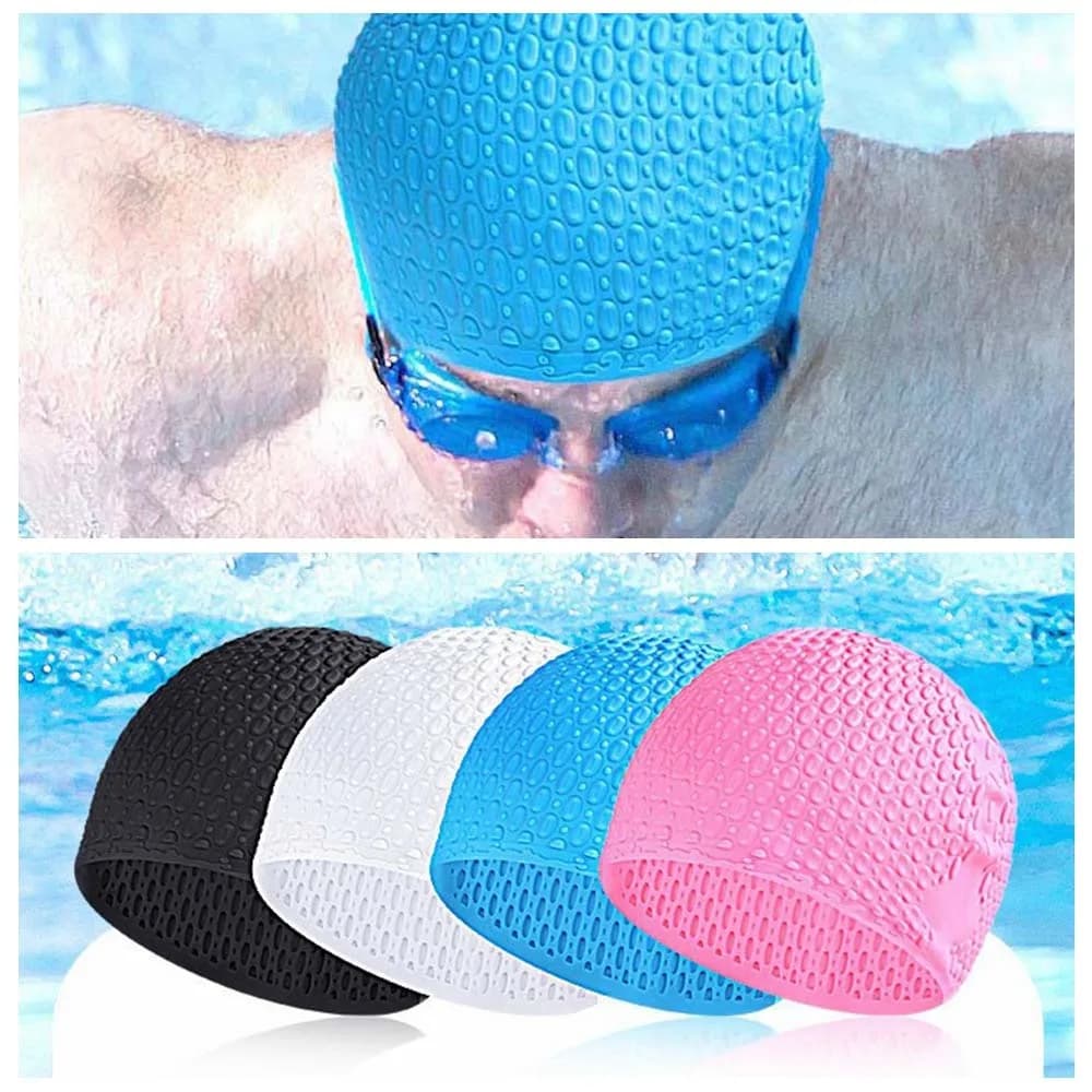 Elastic Diving Hat Silicone Swimming Cap Waterproof High Elastic Pool Hat Solid Color Ultrathin Swimming Hat Water Sport