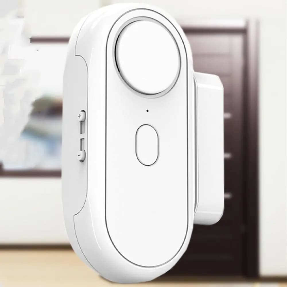 Allarme per Porte e Finestre Wireless 120Db, Sensore Magnetico Bianco Multifunzionale Antifurto per Soggiorno