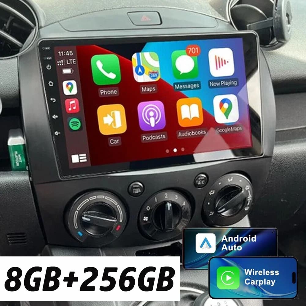 Android 15 Autoradio Lettore Video Multimediale Per MAZDA 2 Mazda2 2007 2008 2009 2010 2011 2012 2013 2014 Navigazione GPS Auto DSP