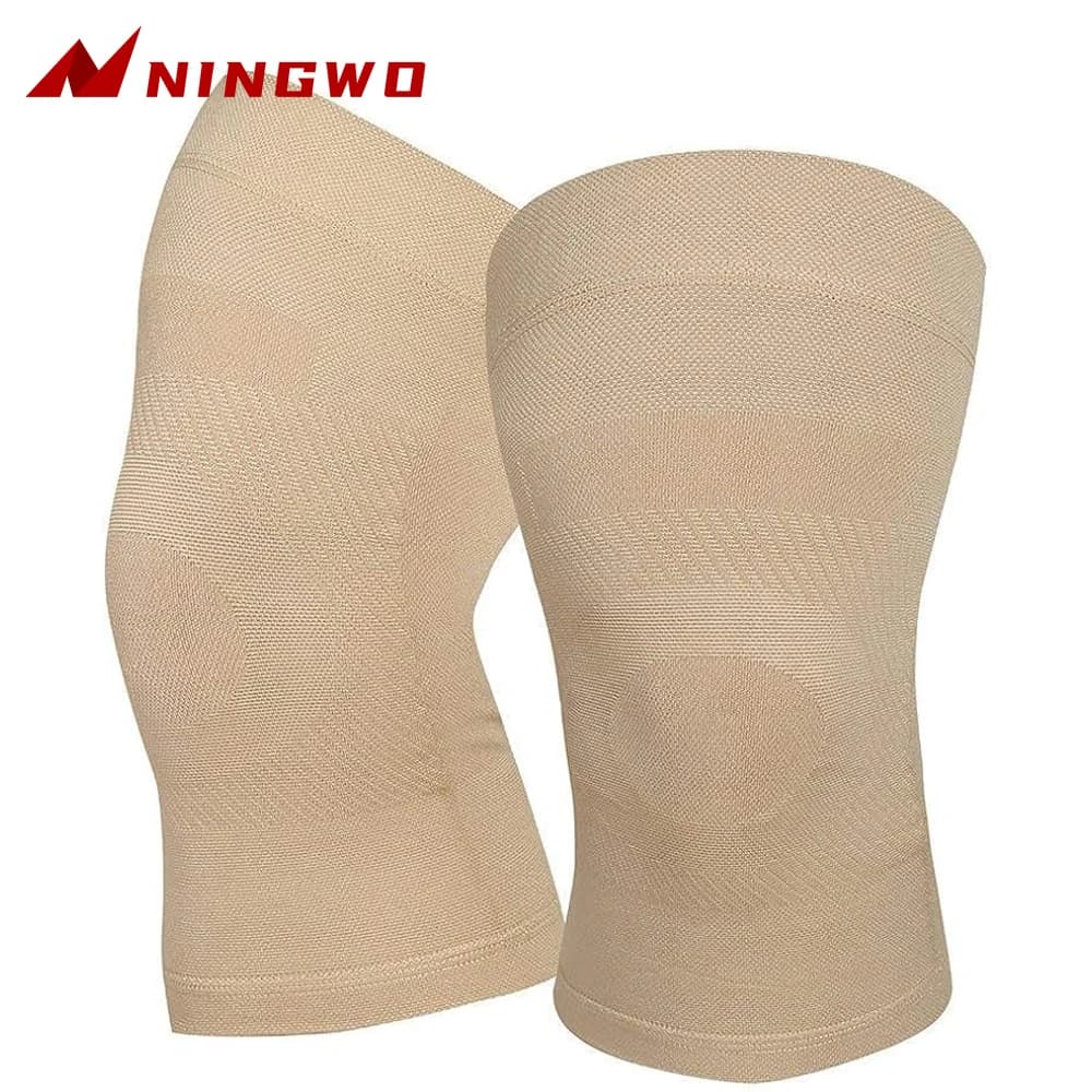 1 paio di maniche a compressione per ginocchio, ginocchiera di supporto forte per unisex, supporto per ginocchio per strappo di menisco, artrite, sollievo dal dolore