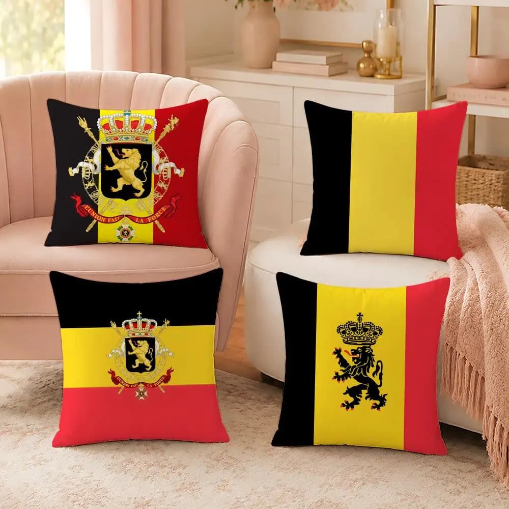 Belgium Retro Chic Cushion Cover Custom Plush Pillow Cover Soft Cloud Comfort for Sofa Bed Couch