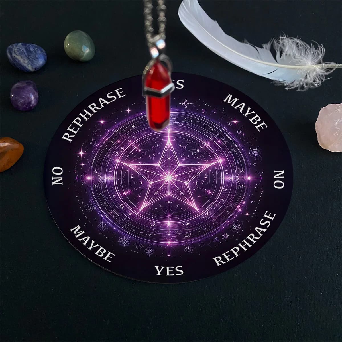 Blocco per la decisione della meditazione creativa astrologica, cuscino per pendolo a stella, un regalo per gli astrologi, decorazione per astrologia delle streghe