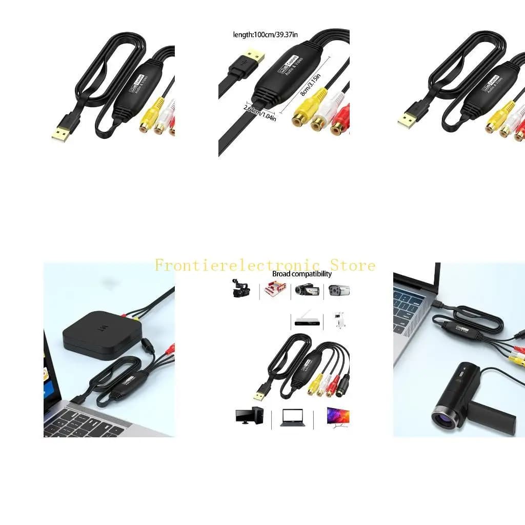 G8DB VHS To Digital Converter USB Video Sound Capturing Card USB Video Capturing Replacement for Home Entertainment Accessori