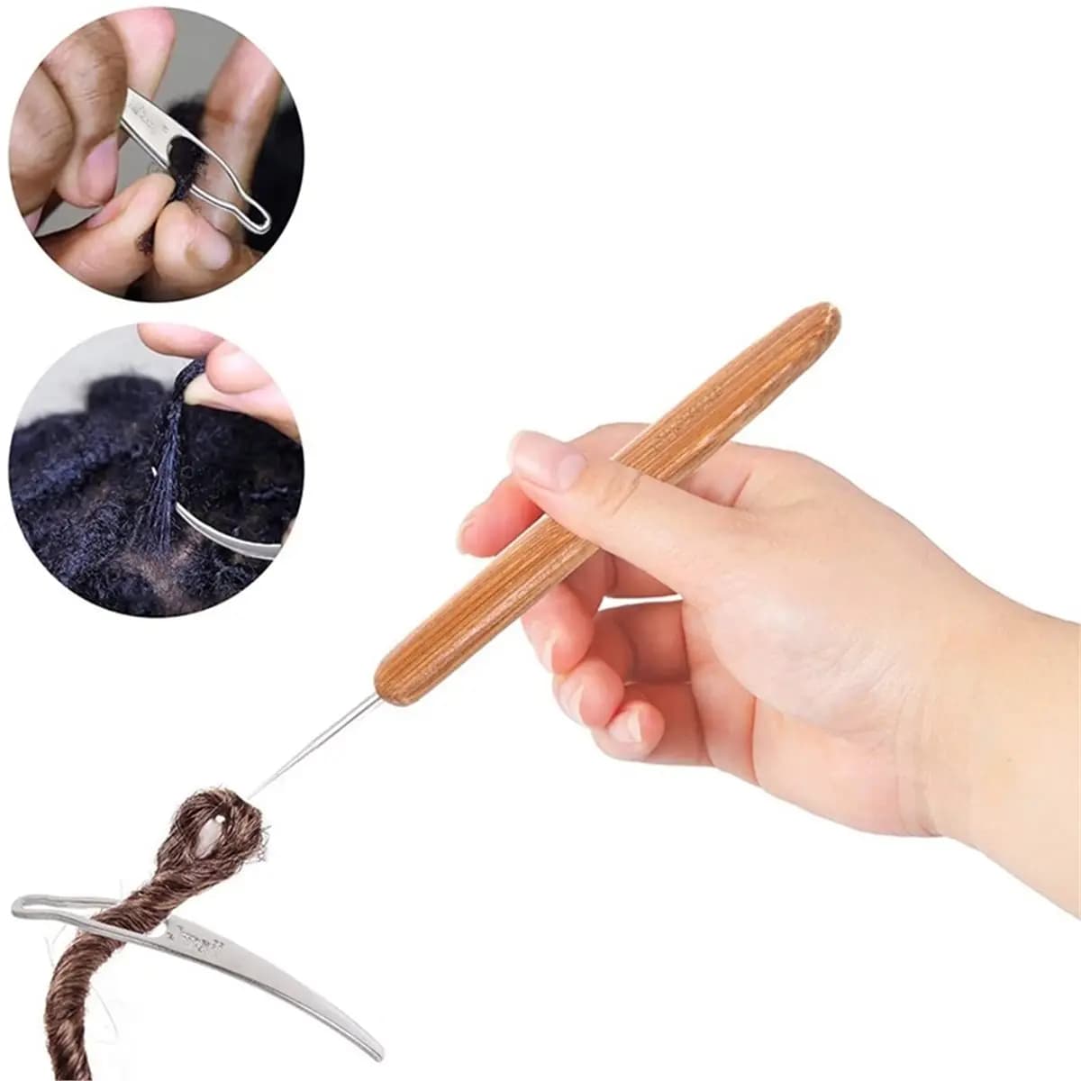 【MUST-HAVE LIST】 Dreadlock Crochet Hook Tool Dreadlock Needle for Braid Hair and Crafts 0.5mm 0.75mm Needle
