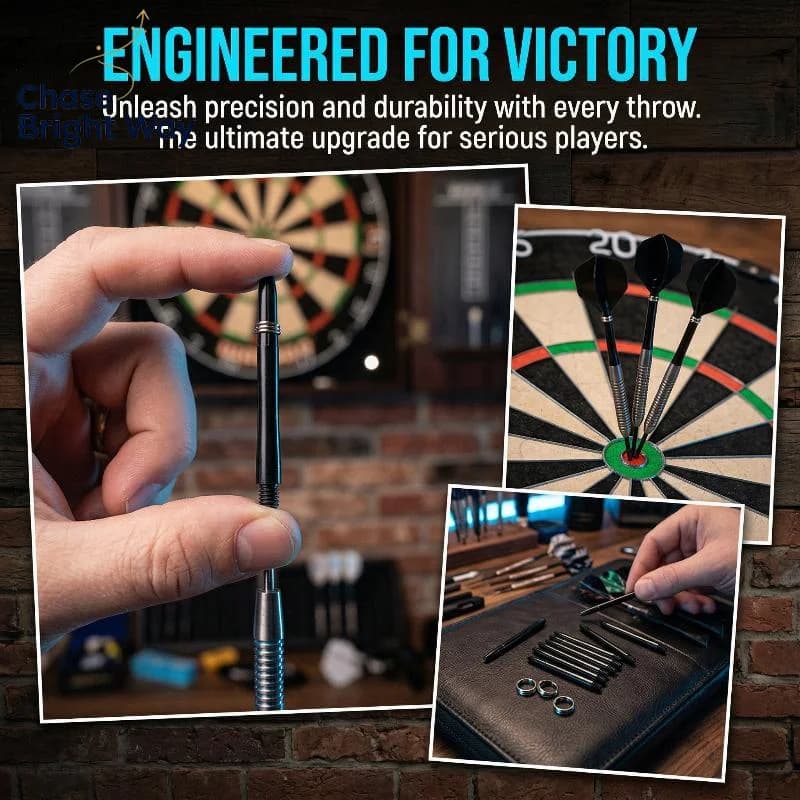 2BA Screw Thread 48mm Nylon Dart Shafts 50pcs with Rings Lightweight Durable Stems for Soft Tip Dart Players