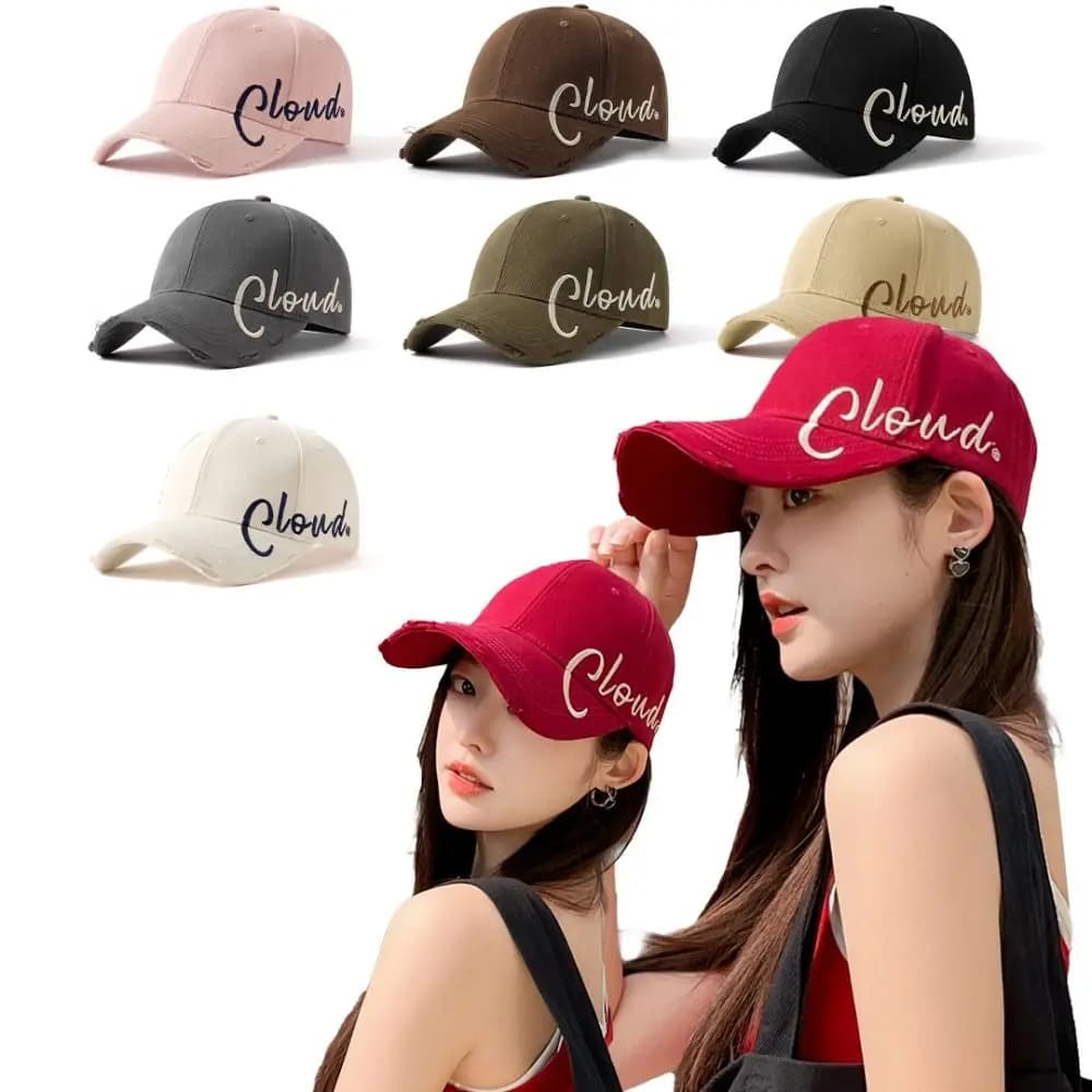 Cappellini da Baseball Estivi alla Moda con Ampia Circonferenza, Traspiranti, Vintage, Protezione Solare, Casual, Regolabili, Snapback per Sport all'Aperto