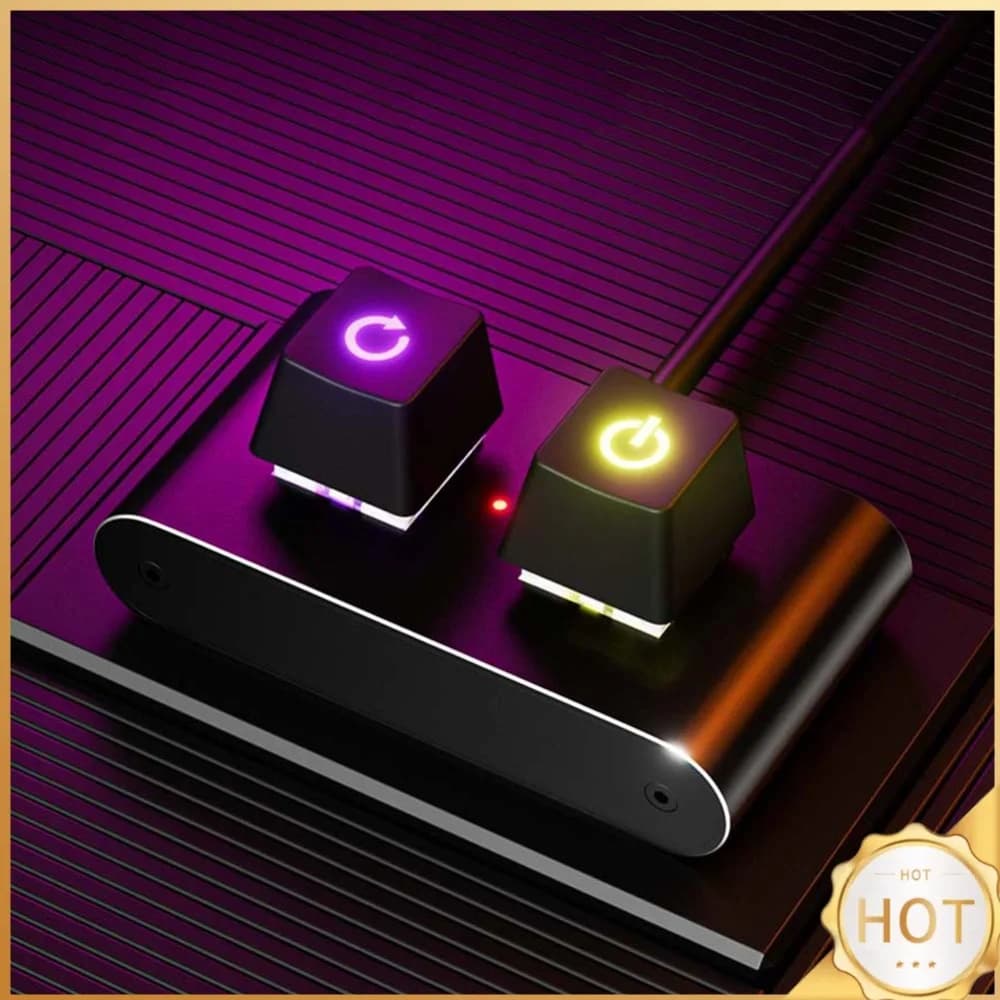 PC Power Button Extended Startup ON Off Reset Switch Button HDD LED External Power Supply Button for Computer Motherboard