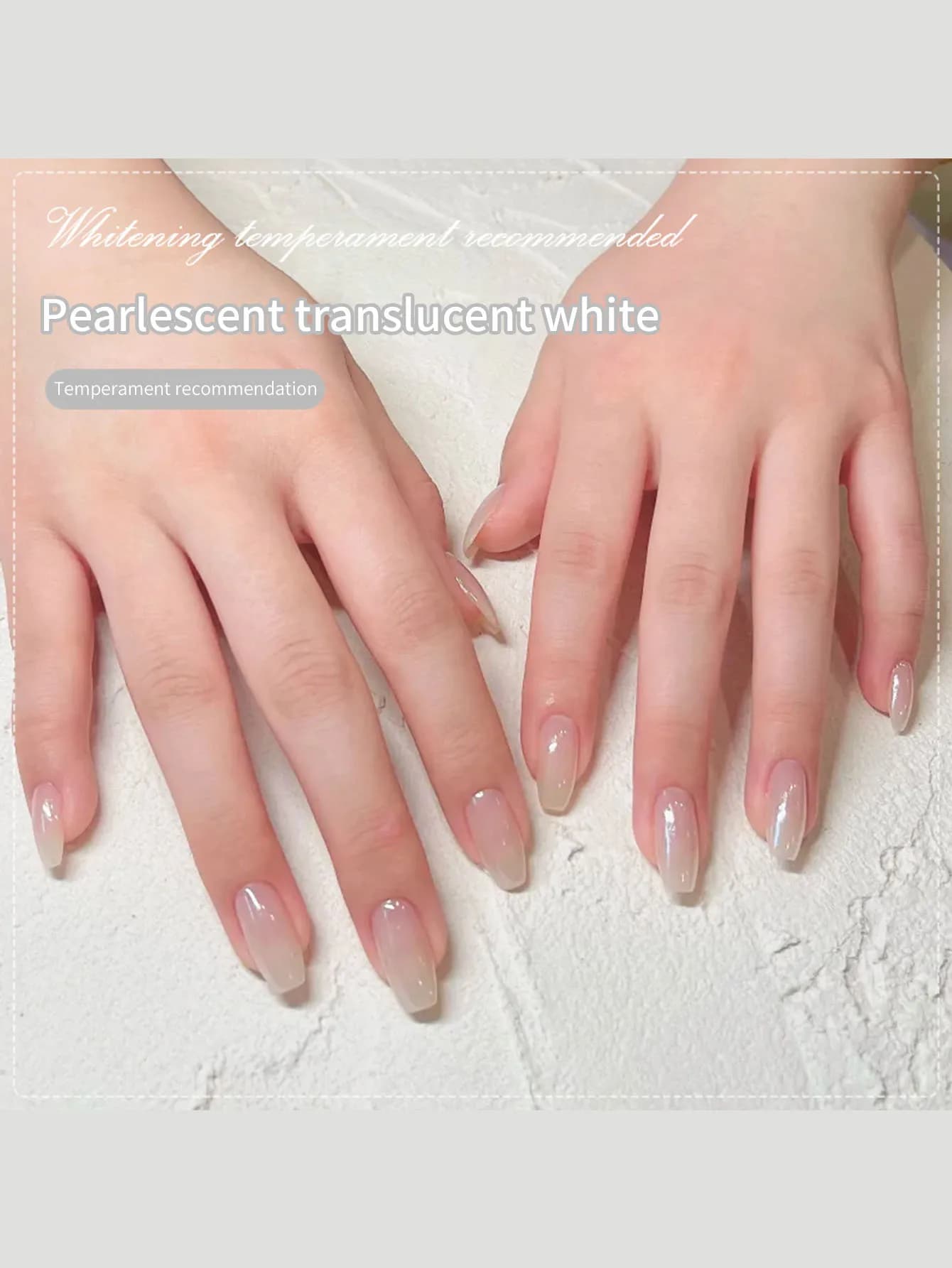 Smalto per unghie gelatina color nudo da 10 ml Semi permanente con glitter bianchi Soak Off Gel per lucidatura UV LED Smalto per unghie fai da te