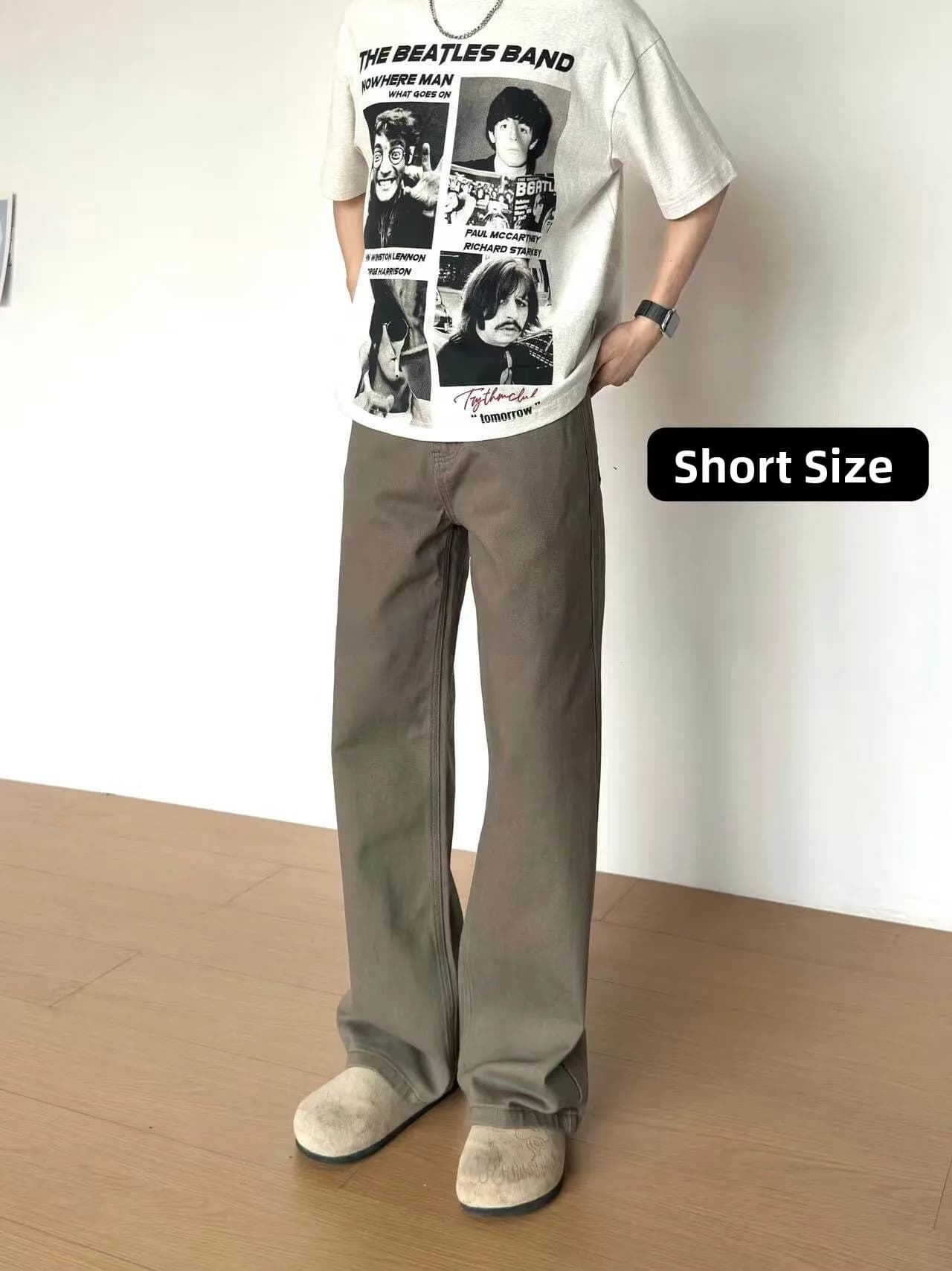 North North Chuan Coffee Gravity 2021M Version Jeans Men's Straight Leg Pants Simple Design High Waist Denim Spring Wear