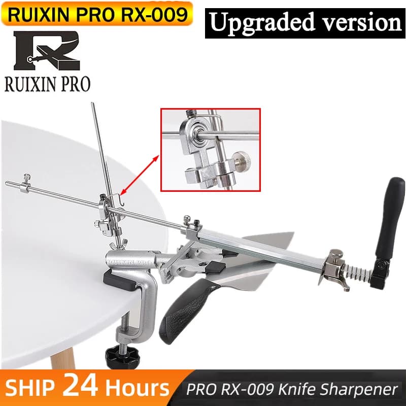 Ruixin Pro RX009 Adjustable Angle Knife Sharpener Diamond Sharpening Stone Professional Sharpening System for Kitchen Knives