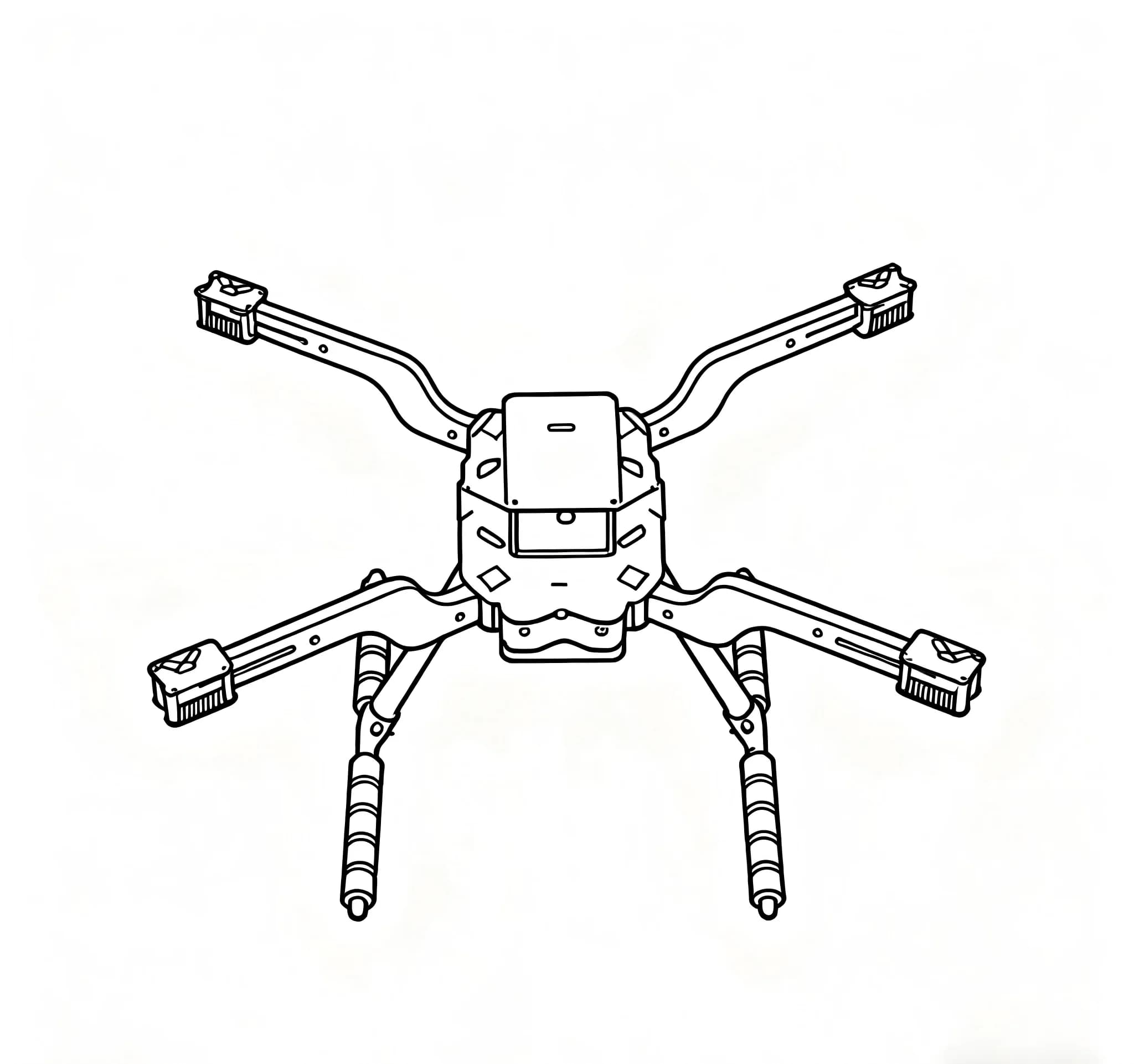 RctoSky 2.4.8 M8N Open source new smart drone FLY350 300 380 450MM quadrotor upturned rack