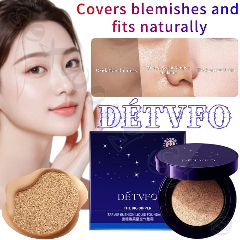 La crema Star Air Cushion nasconde imperfezioni e illumina, trucco duraturo e non rimuove, texture delicata e leggera