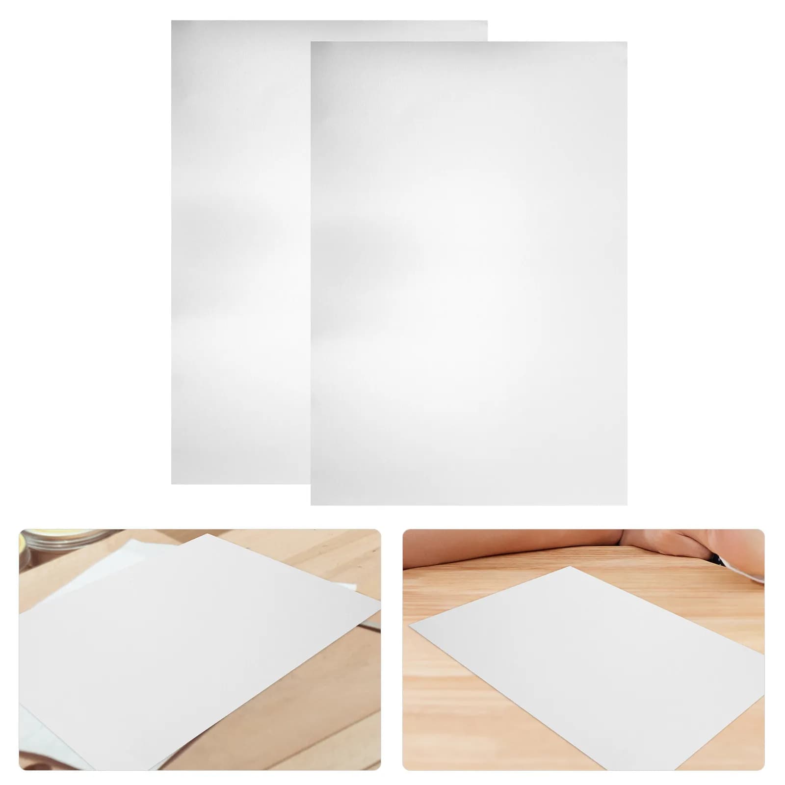 2Pcs A4 Aluminum Sheet Metal Blank Plate for Laser Engraving DIY Crafting Industrial Applications High Hardness Sturdy